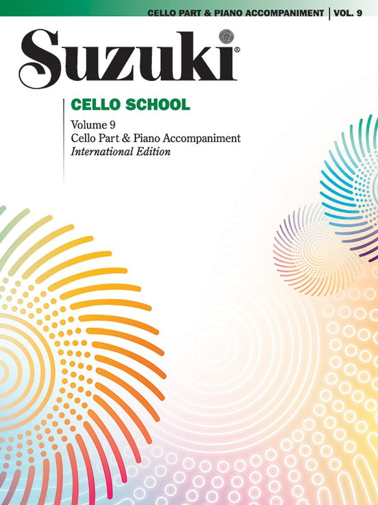 Suzuki Cello School Vol. 9 Cello Part & Piano Accompaniment